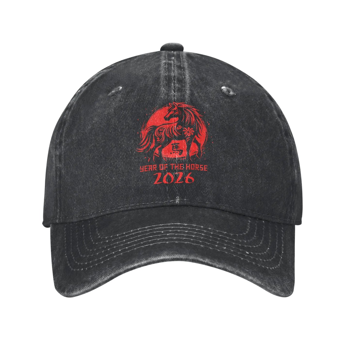 Year Of The Horse 2026 Chinese Lunar New Year Baseball Caps