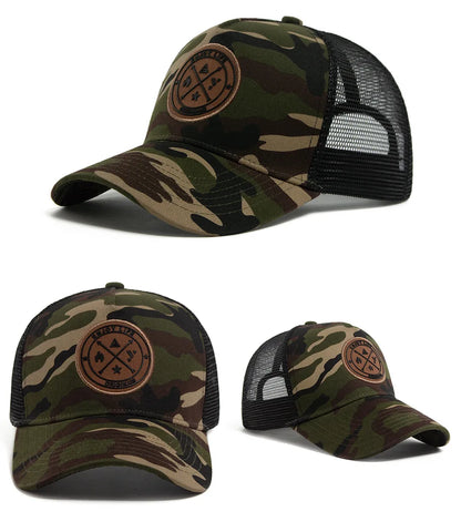 Summer Mesh Colorful camouflage Baseball Cap