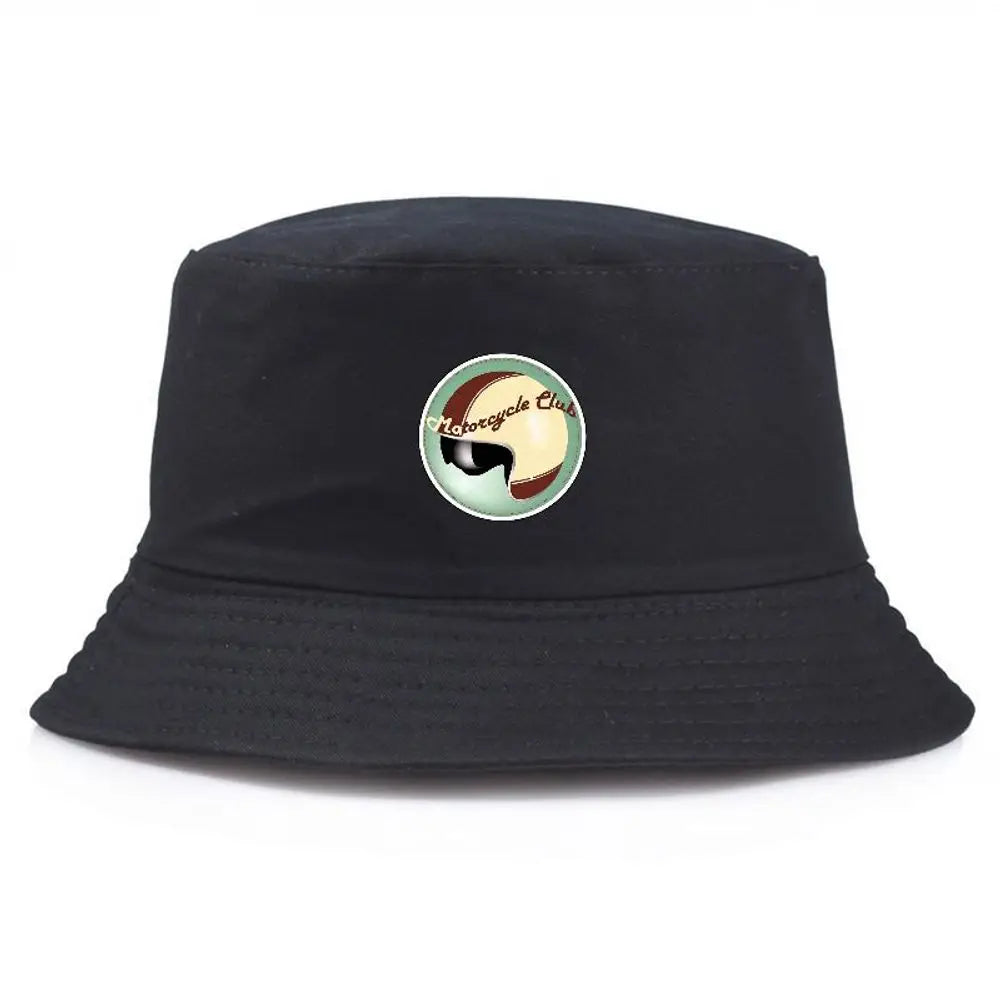 Honeysuckle Club Emblem Bucket Hat Summer Fisherman Fishing Hat Brown Black Helmet Mask Prints