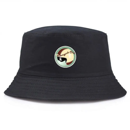 Honeysuckle Club Emblem Bucket Hat Summer Fisherman Fishing Hat Brown Black Helmet Mask Prints