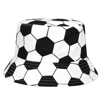 World Cup Football Printed Bucket Hat For Men Women