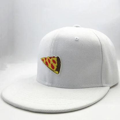 Four Seasons Personality Pizza Embroidery Cotton Baseball Cap For Men And Women