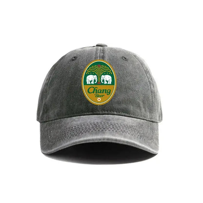 Chang Beer Baseball Cap Distressed Hats Chang Beer Thai Drink Hat Fashion
