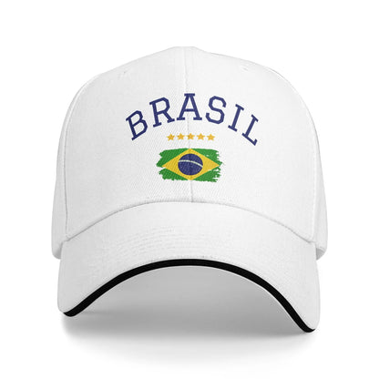 Unisex Brasil National Flag Brazil Hat Fashion Baseball Cap