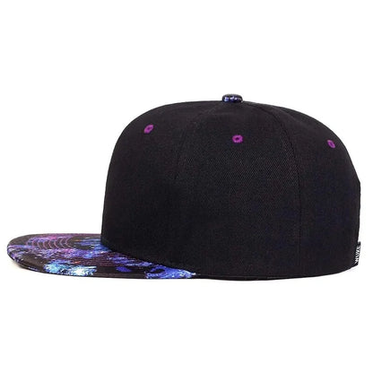 Fashion Starry Sky Hat Brim Baseball Cap Hip Hop Hat Snapback Caps