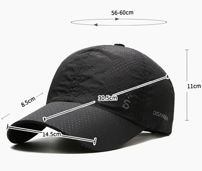 Original Design Running Cap Thin Quick Drying Breathable Duck Tongue Baseball Cap