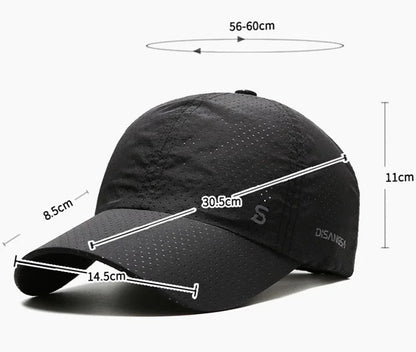 Original Design Running Cap Thin Quick Drying Breathable Duck Tongue Baseball Cap