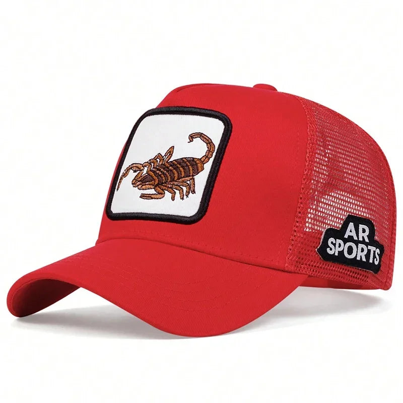 Unisex Scorpion Embroidery Baseball Caps