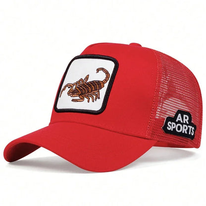 Unisex Scorpion Embroidery Baseball Caps