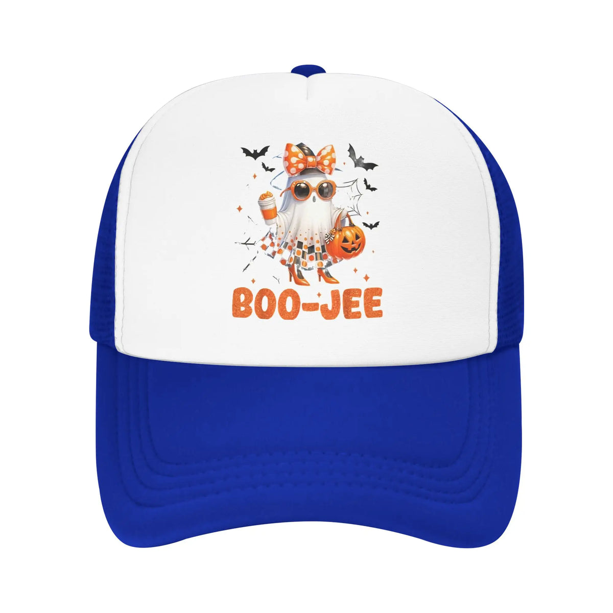 Halloween Boo Cute Ghost Mesh Baseball Caps