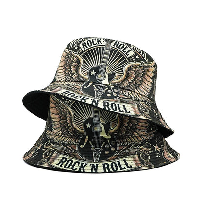 Double Layered Rock Roll Bucket Hat