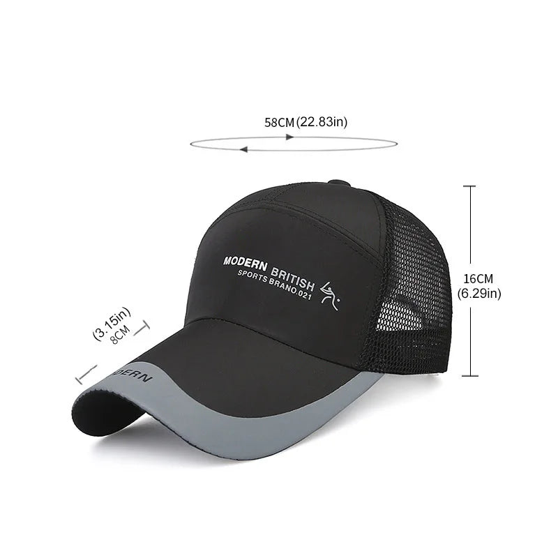 Summer Mesh Baseball Cap For Men Outdoor