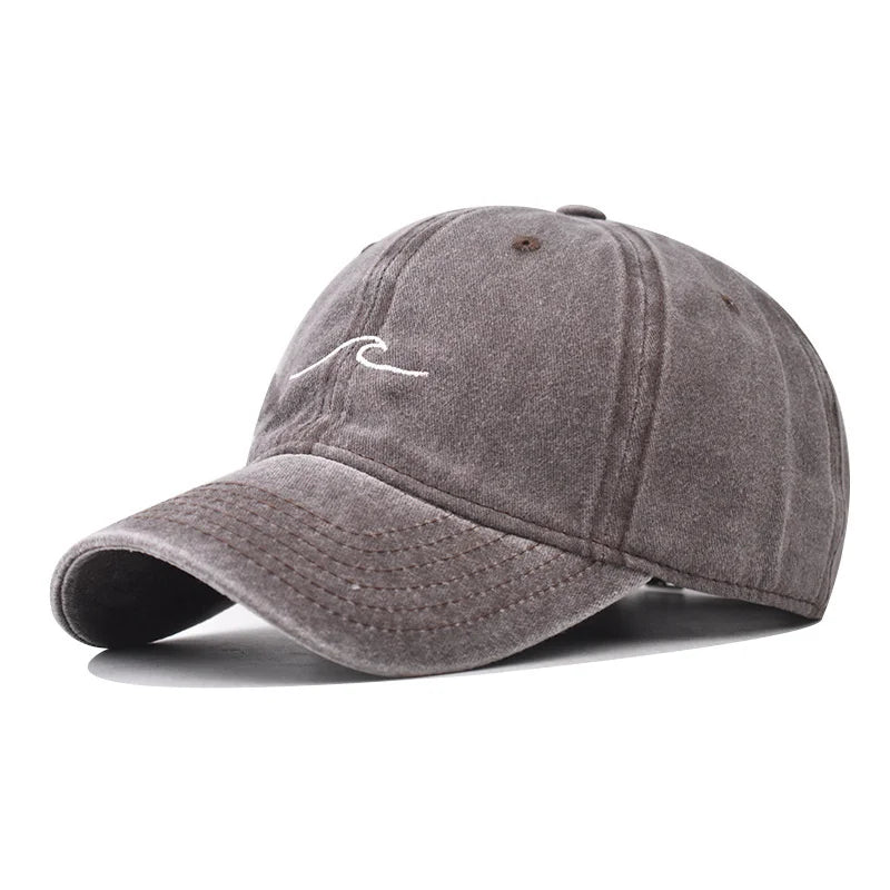 New Wave Embroidered Baseball Cap