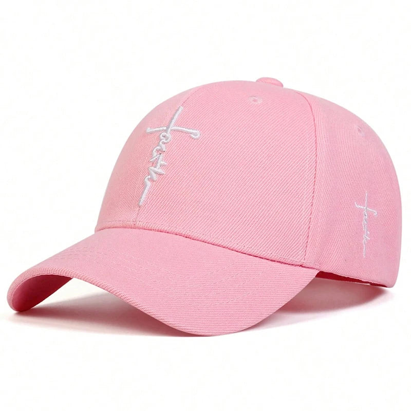 Unisex Letter Cross Embroidery Baseball Caps Spring And Autumn
