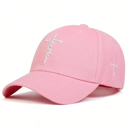 Unisex Letter Cross Embroidery Baseball Caps Spring And Autumn