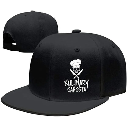Mandev Skull Chef Cooking Skull Unisex Snapback Caps