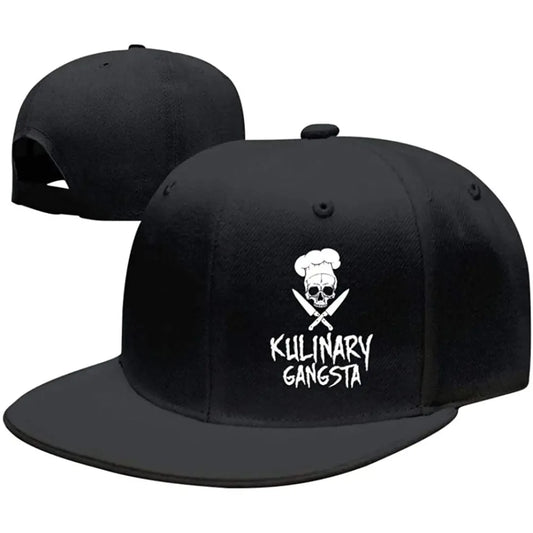 Mandev Skull Chef Cooking Skull Unisex Snapback Caps