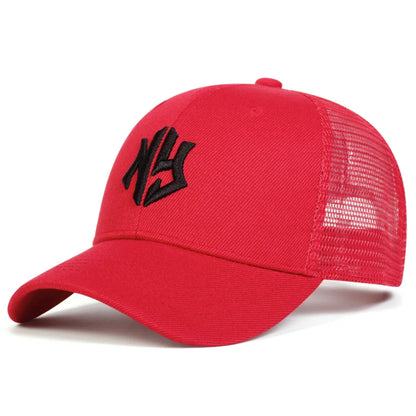 Unisex NG Letter Embroidery Baseball Net Caps