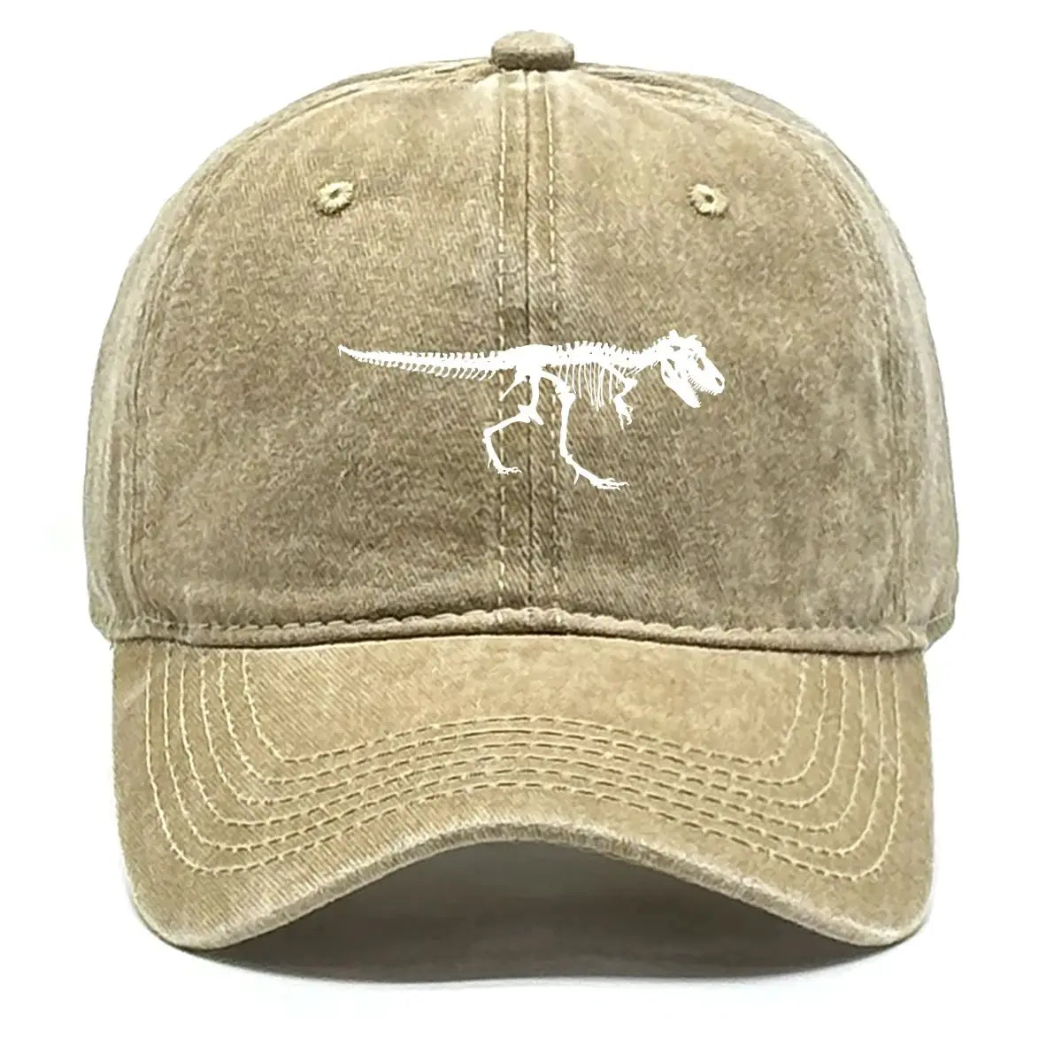 Skeleton Dinosaur Print Baseball Cap