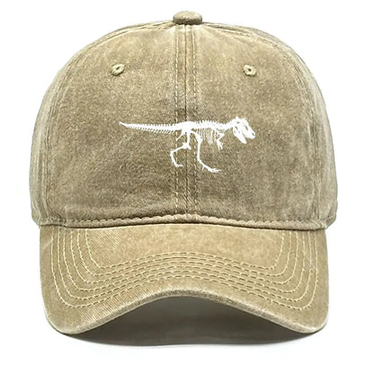 Skeleton Dinosaur Print Baseball Cap