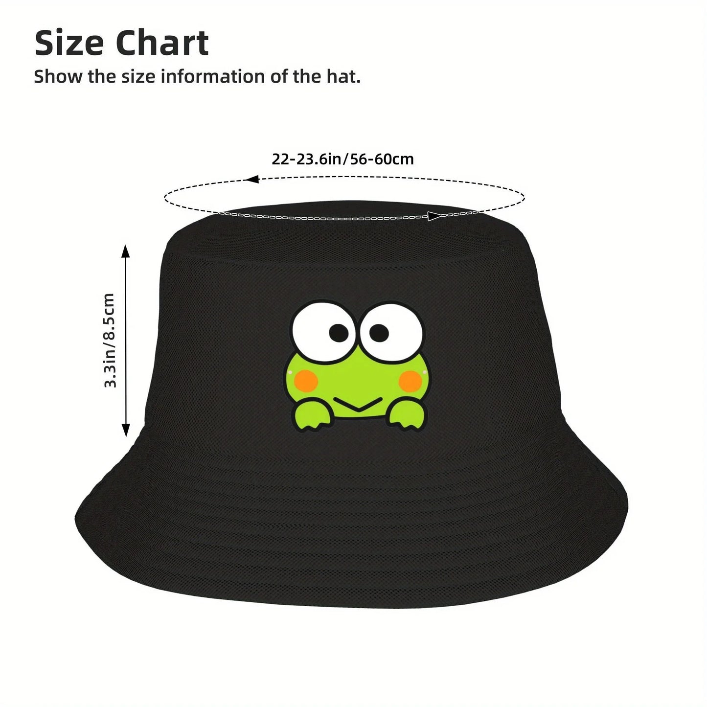Keroppi Bucket Hat Harajuku Fisherman Caps