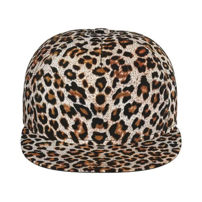 Leopard Print Snapback Cap Men Women