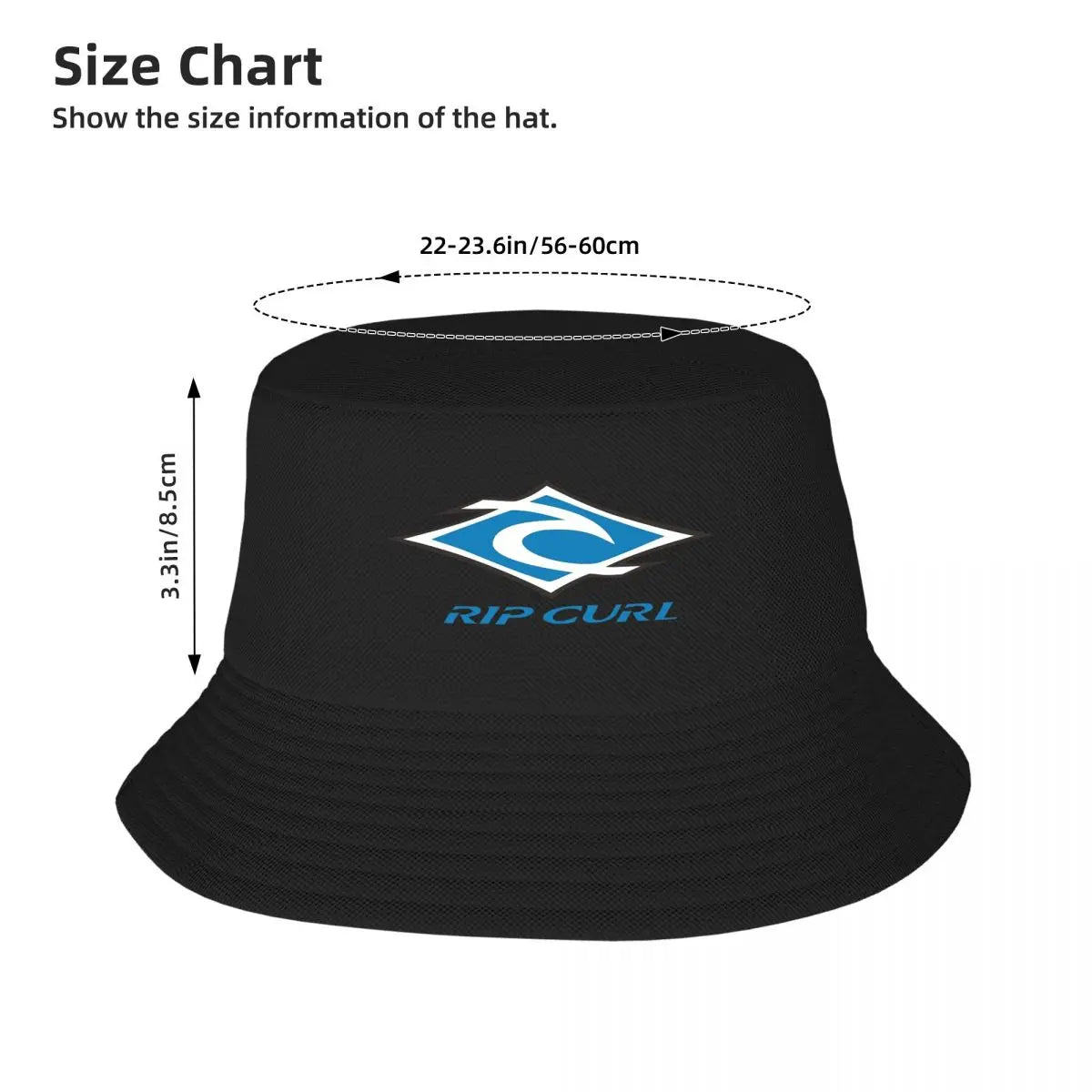 Rip Curl Logo Bucket Hat Panama Bob Hats Outdoor