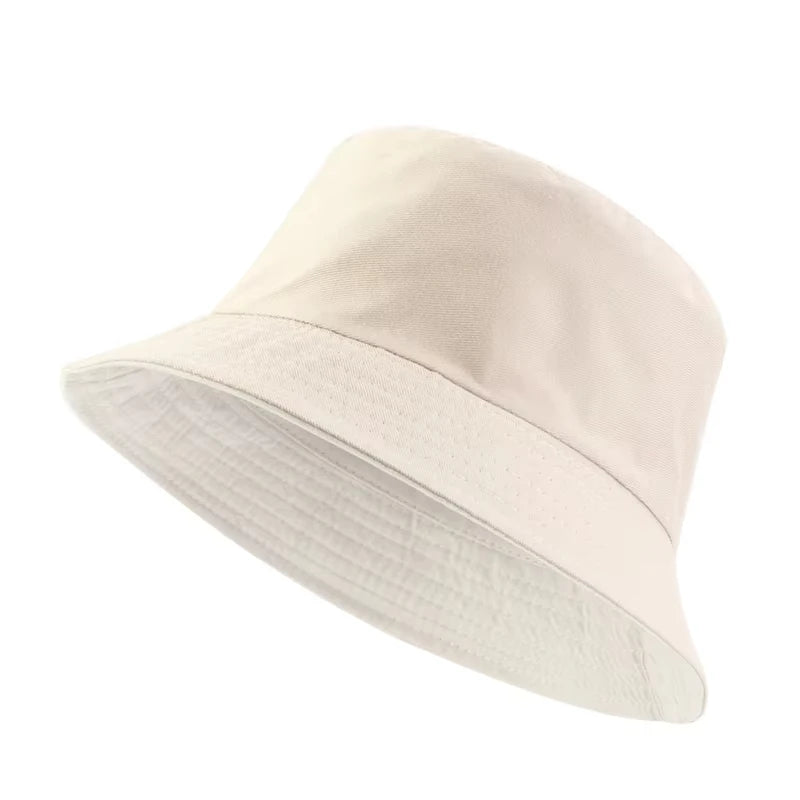 New Unisex Solid Foldable Bucket Hat Outdoor Sunscreen Hat Panama Bob Hip Hop Caps