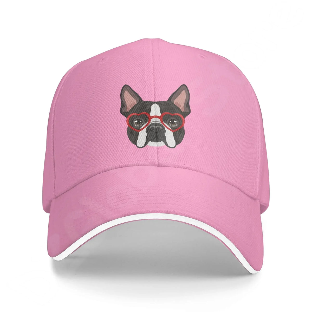 Boston Terrier Washed Baseball Cap