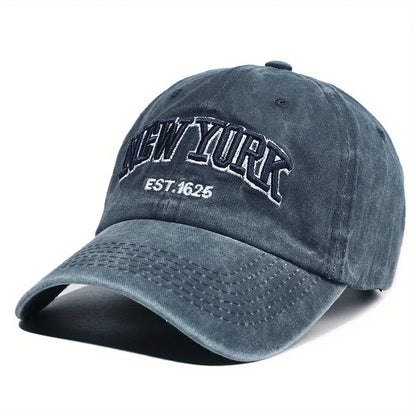 Embroidered Letter Baseball Cap For Men And Women