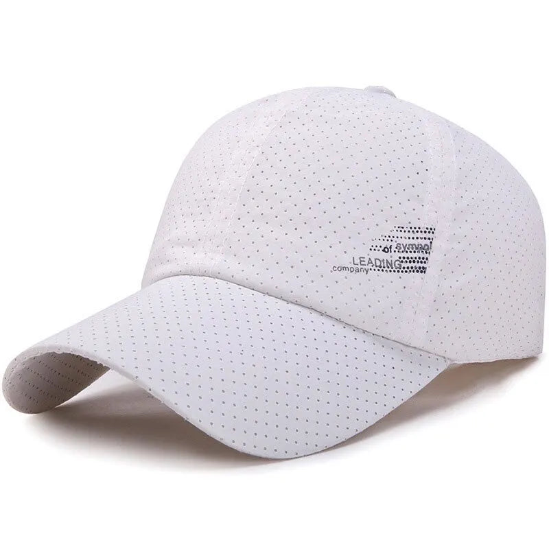Quick Dry Baseball Cap Outdoor Sports Mesh Breathable Hat For Men