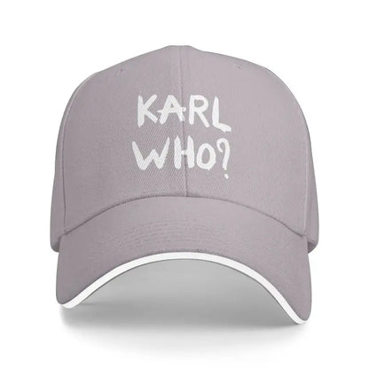 Karl Who Print Sandwich Baseball Cap Men