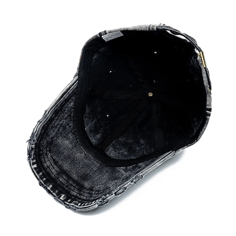 New Unisex Washed Cotton Cap High Quality Denim