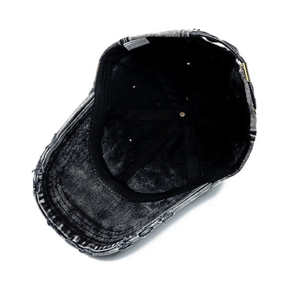 New Unisex Washed Cotton Cap High Quality Denim