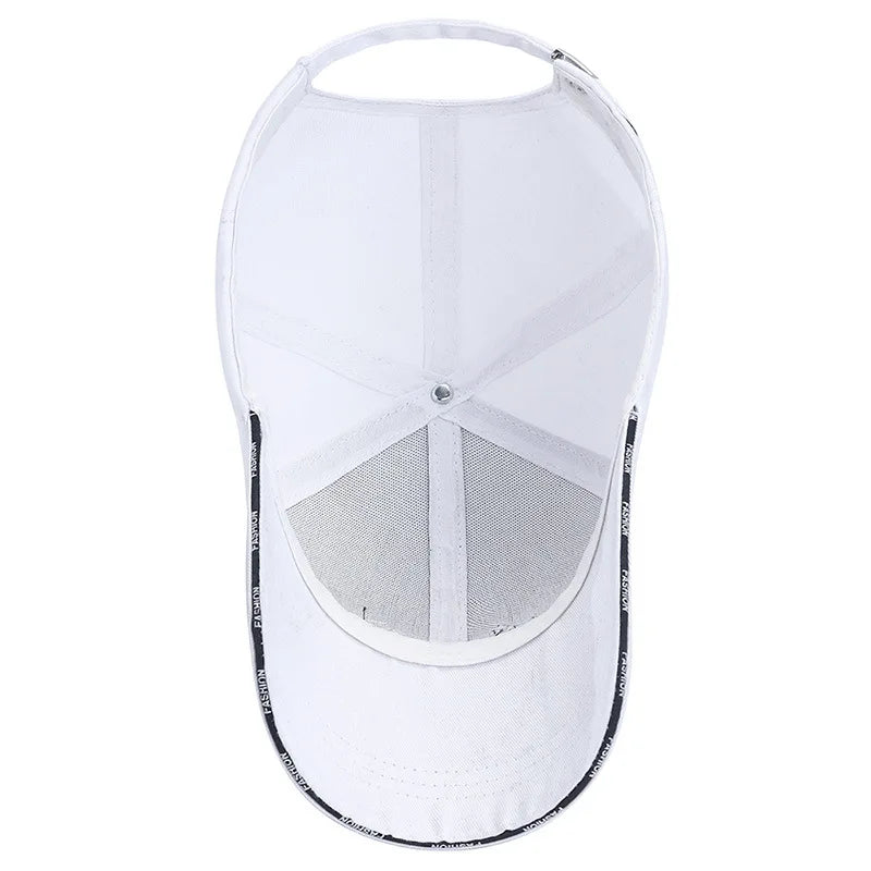 Embroidered Letter SunShade Breathable Baseball Cap