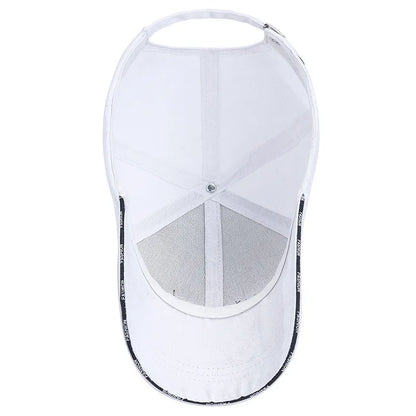 Embroidered Letter SunShade Breathable Baseball Cap