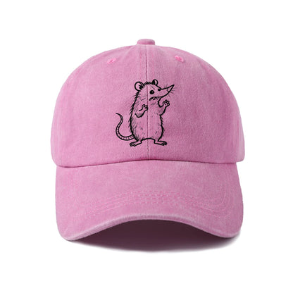 Playful Cat Line Art Graphic Baseball Cap