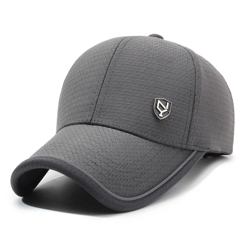 New Black Baseball Caps For Men Women Sunhat Solid Letter Sunscreen Cap