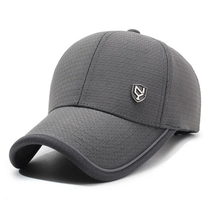 New Black Baseball Caps For Men Women Sunhat Solid Letter Sunscreen Cap