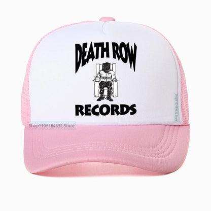 Funny Golf Hat Death Row Records White Baseball Cap