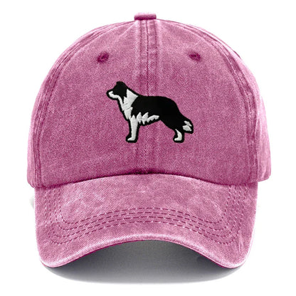 Border Collie Washed Cotton Baseball Cap