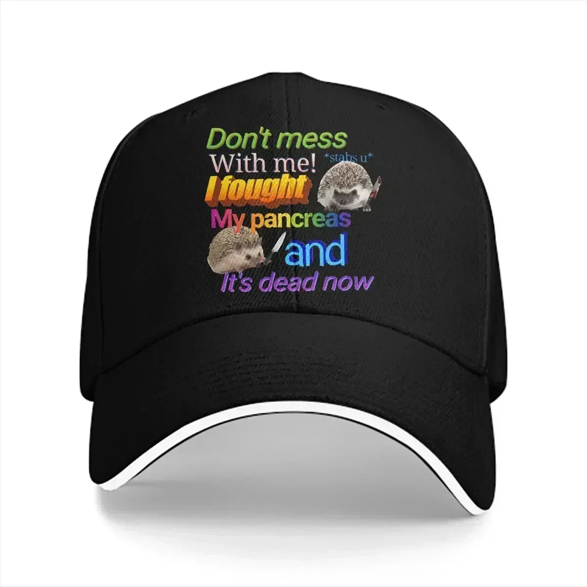 Fought My Pancreas Adjustable Baseball Hat