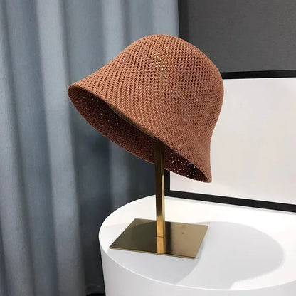 Women Bucket Hat Sun Hat Female Beach Panama Cap