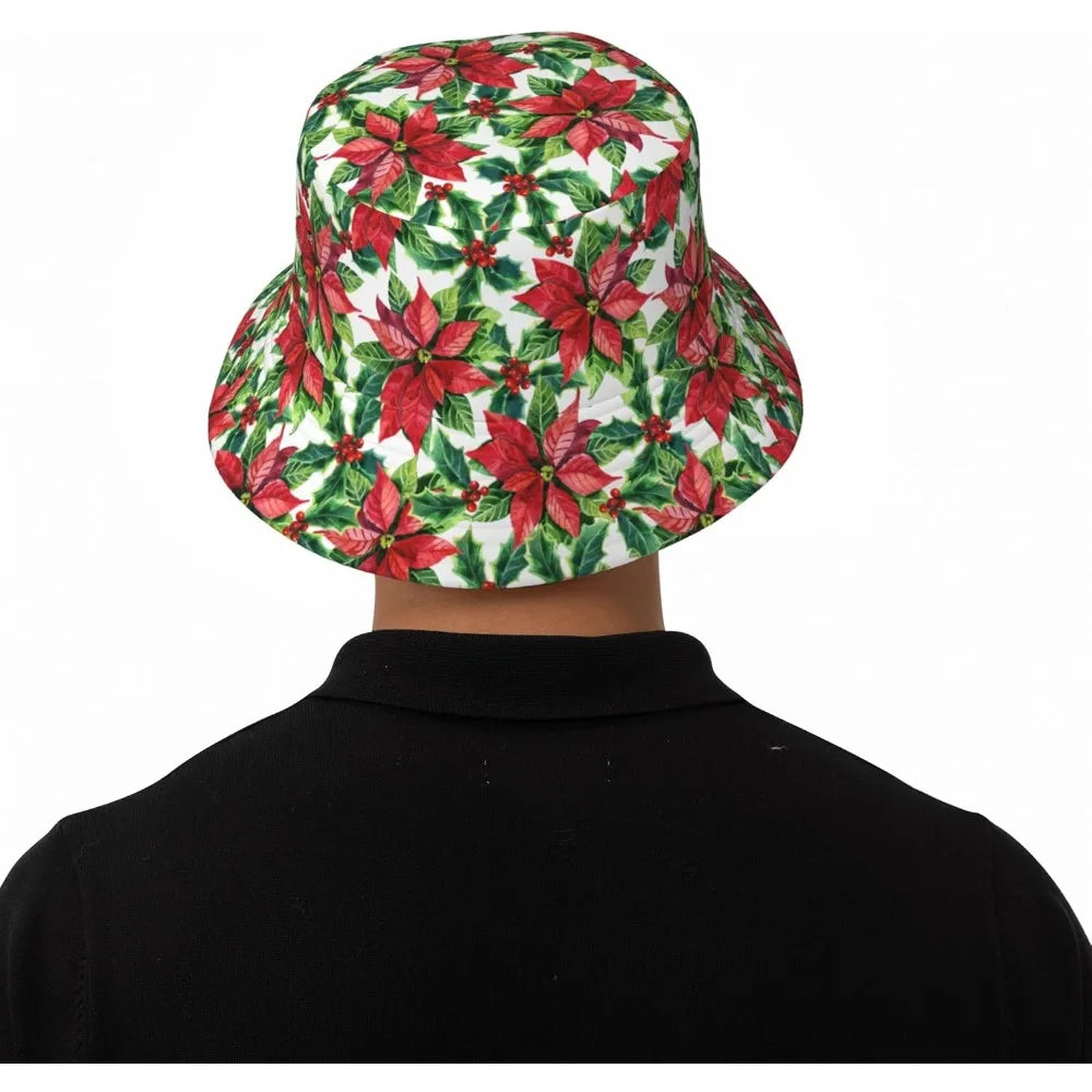 Christmas Botanical 6 Bucket Hats For Women Men