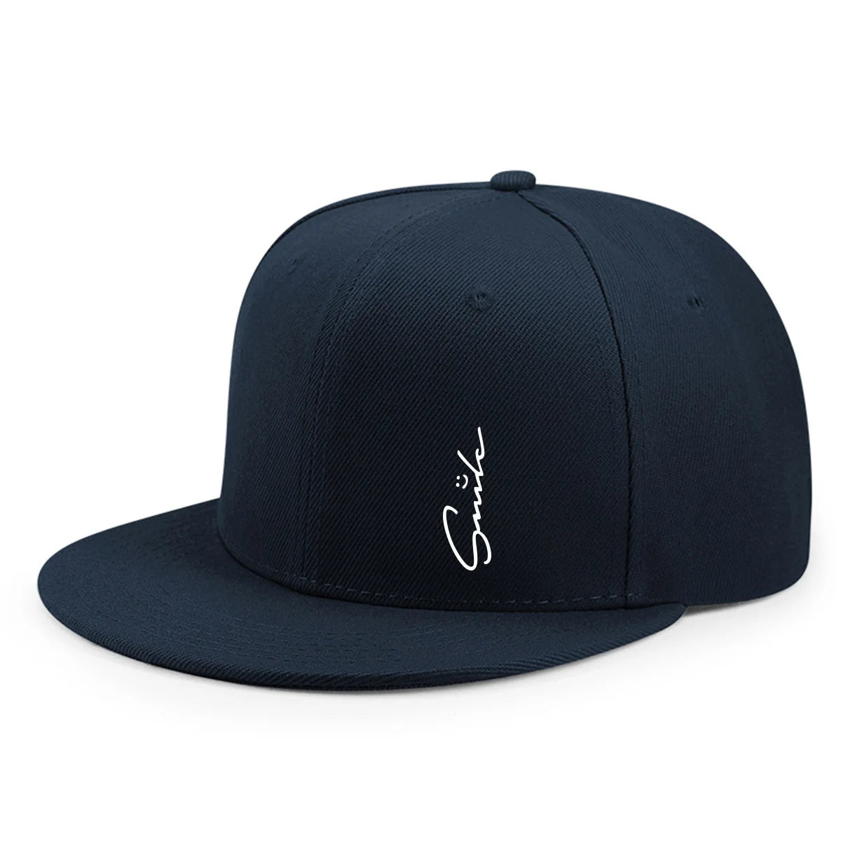 Lettered Smiley Face Print Stylish Baseball Cap For Men And Women