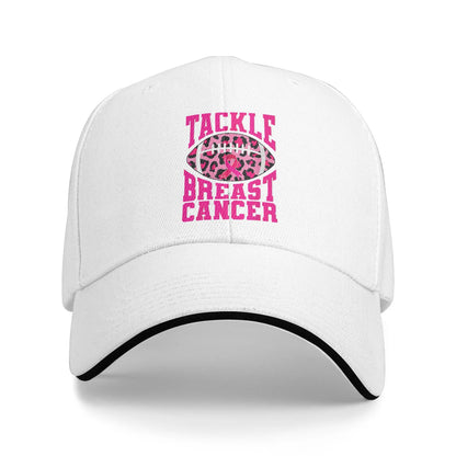October We Wear Pink Rainbow Breast Cancer Awareness Ribbon Sandwich Cap Baseball Cap