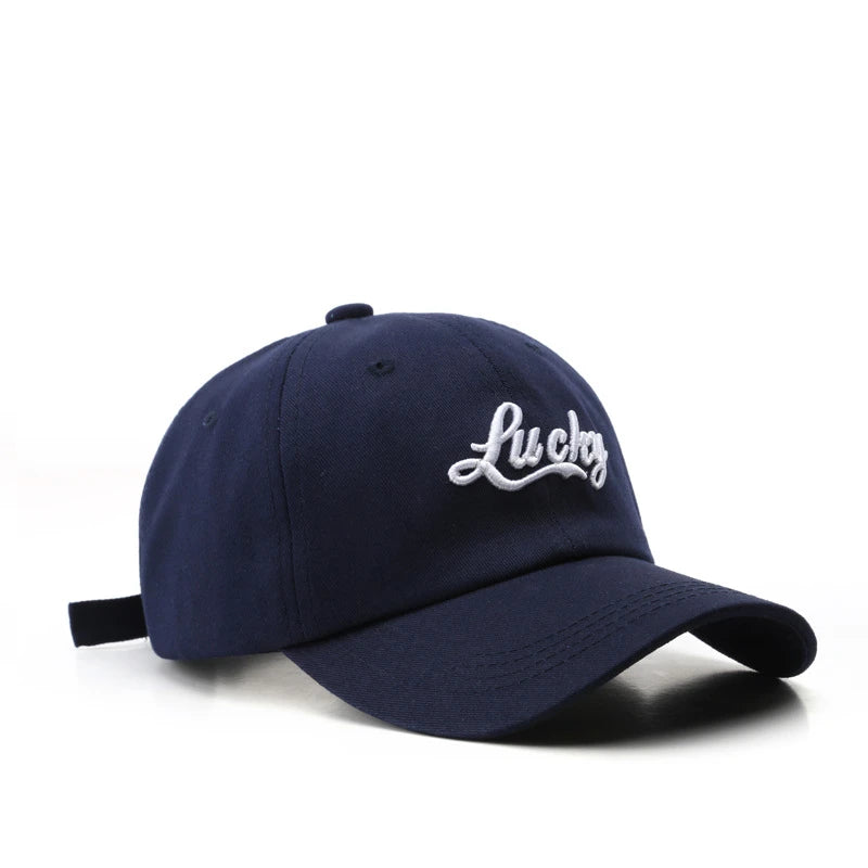 Lucky Embroidery Casual Baseball Cap For Women Men