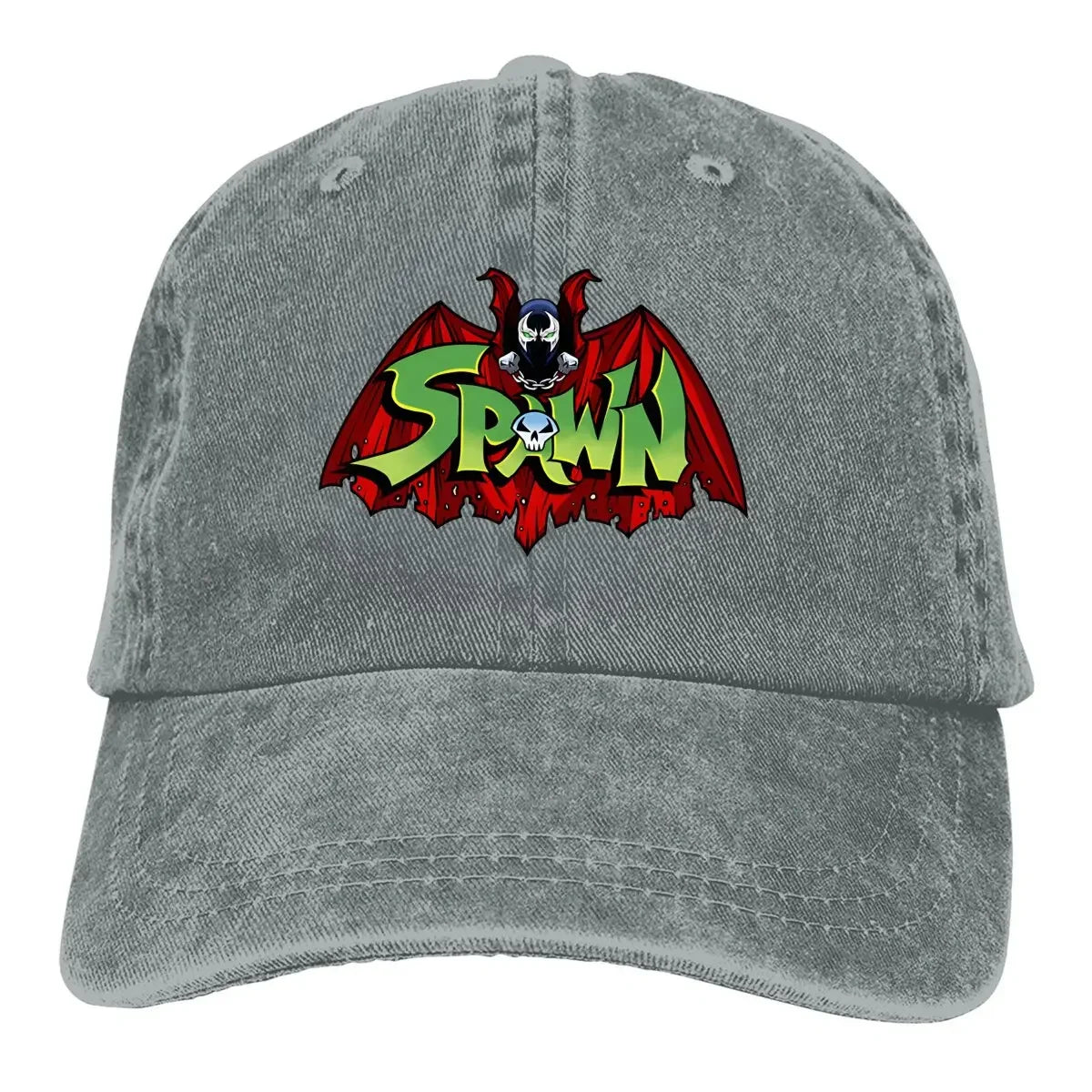 Washed Men's Baseball Cap Spawn-Bat Trucker Dad Hat Spawn Comic Golf Hats