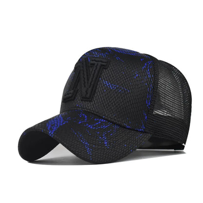 New Mesh Baseball Caps For Men Casual Embroidered Snap Back Mens Caps