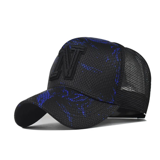 New Mesh Baseball Caps For Men Casual Embroidered Snap Back Mens Caps